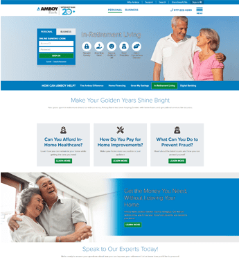Amboy Bank home page