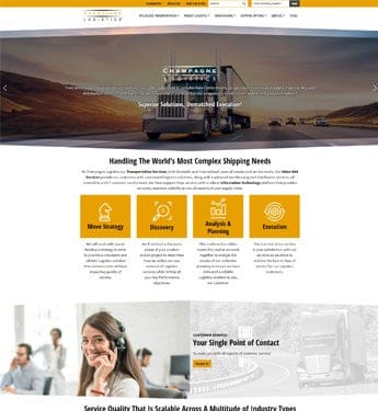 Champagne Logistics home page