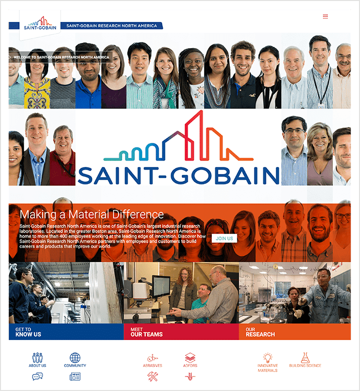 Saint-Gobain home page